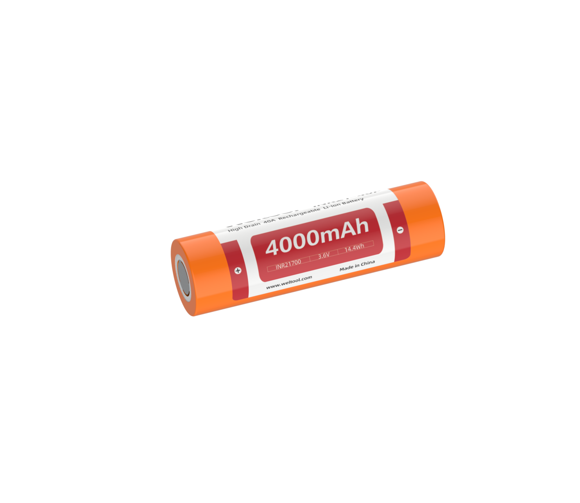 Weltool INR21-40P 4000mAh high drain 21700 Li-ion battery