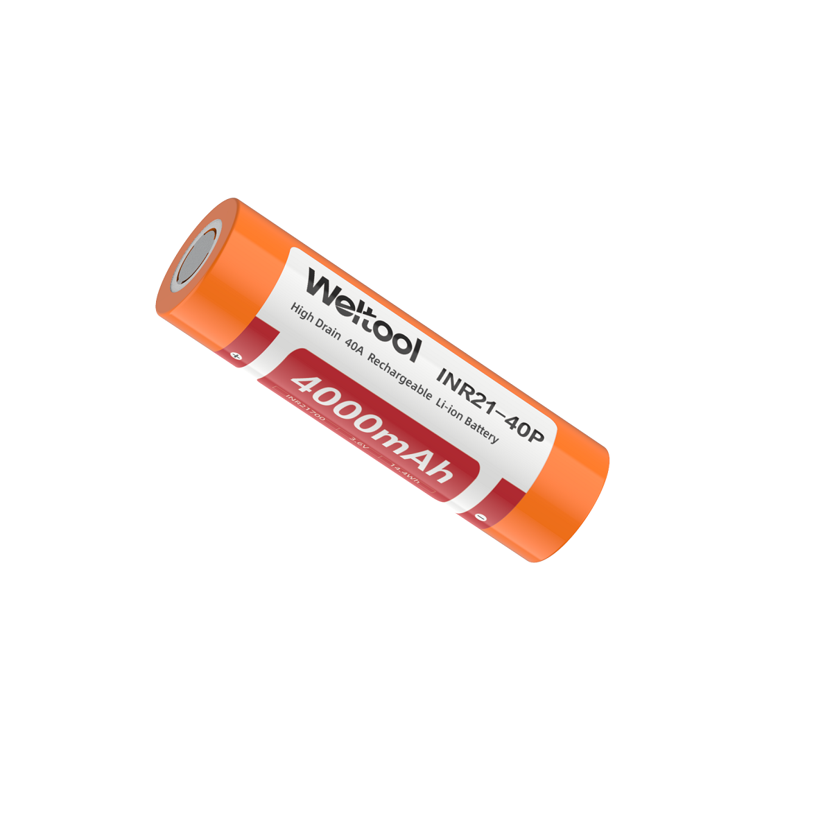 Weltool INR21-40P 4000mAh high drain 21700 Li-ion battery